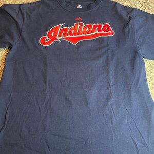 Majestic Cleveland Indians Grady Sizemore #24 T Shirt Jersey Size L